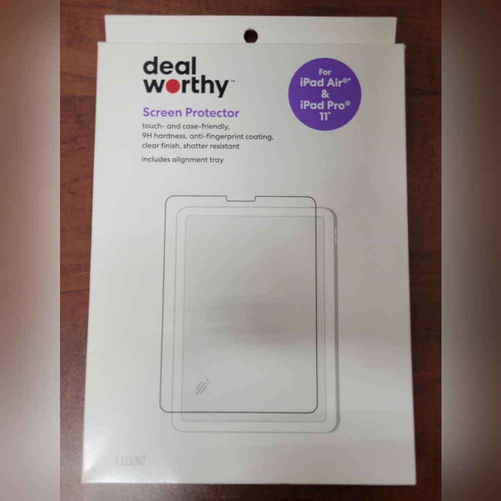 Deal Worthy Screen Protector for iPad Air & iPad Pro - Clear NIB